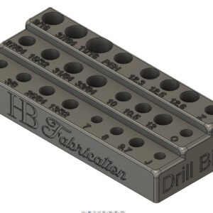 3D Printed Drill Bit Holder For Pen Making Organizer For Common Imperial Metric Letter Sizes – image 1